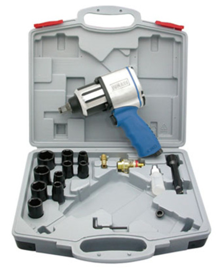 Пневмогайковёрт Sumake ST-M3007K с набором головок