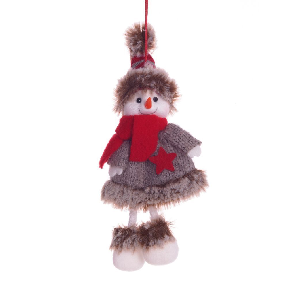 GAEM Изделие декоративное "Снеговик в шубке", L8 W5 H19 см, 4в.