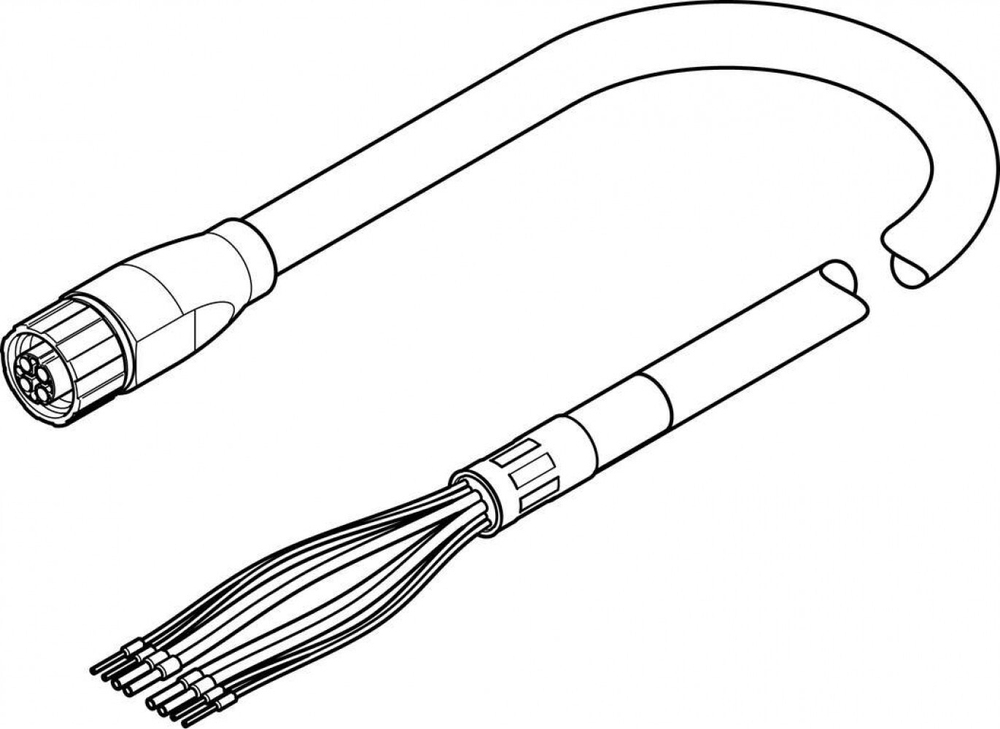 NEBM-M16G8-E-7.5-Q9-LE8-1 Кабель электродвигателя