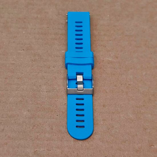 Ремешок Premium 20 мм силиконовый для Garmin Forerunner 55/245/645, Venu, Venu Sq, Venu 2 Plus, Vivoactive 3, Vivomove быстросъемный (Голубой)