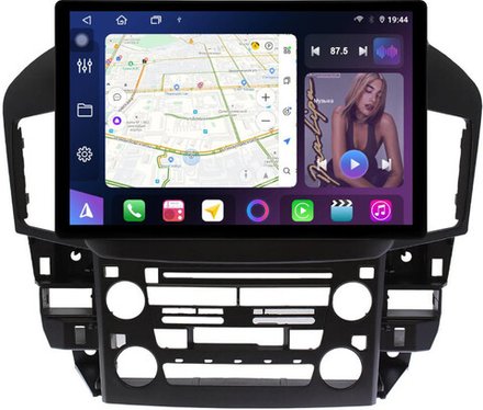 Магнитола для Lexus RX300 U10, Toyota Harrier 1 1997-2003 (взамен монохрома) - FarCar BX877 монитор 13" 2K QLED на Android 13, TS10, 6+128, CarPlay, 4G SIM-слот