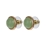 Серьги пусеты Fiore Luna GREEN AVENTURINE LE1109 G/G