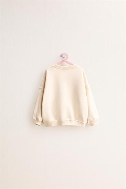 ZARA TIMELESS - ОДНОТОННАЯ ТОЛСТОВКА, ЭКРЮ