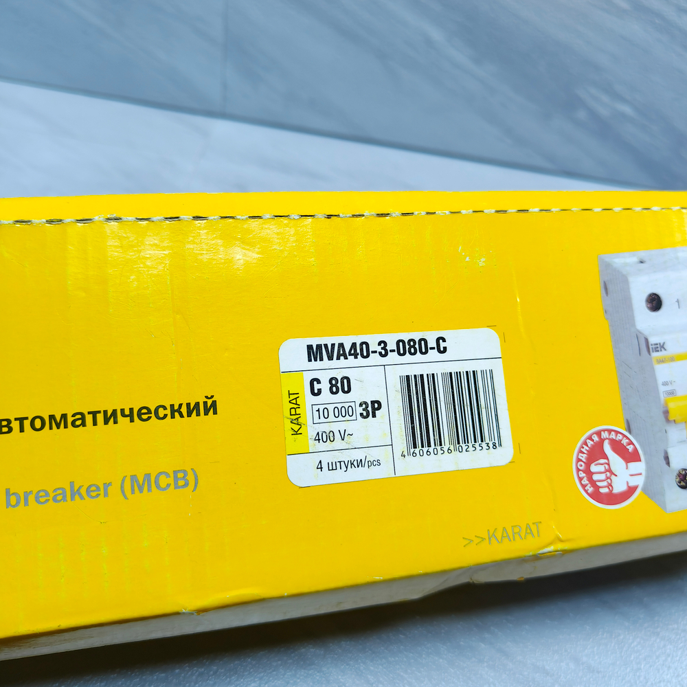 Автомат iEK KARAT ВА47-100 3P (380B)
