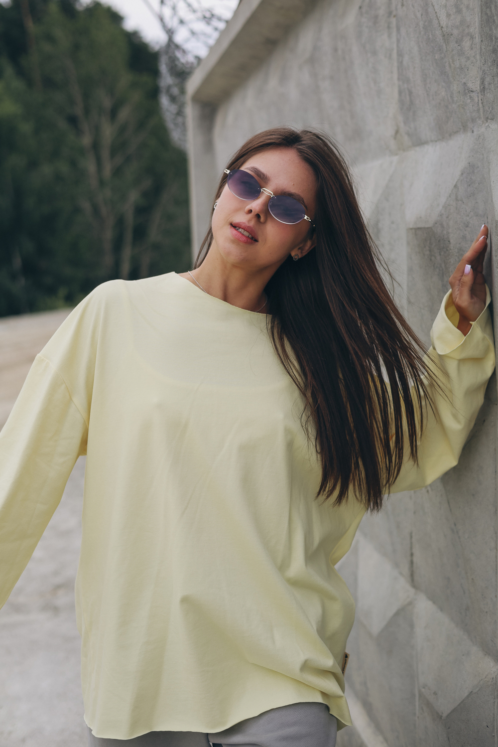 Лонгслив базовый Oversize
