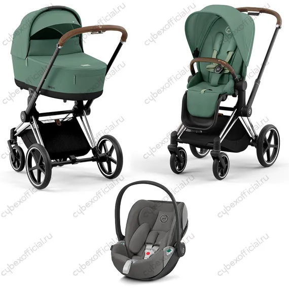 Детская коляска Cybex Priam IV 3 в 1 Leaf Green