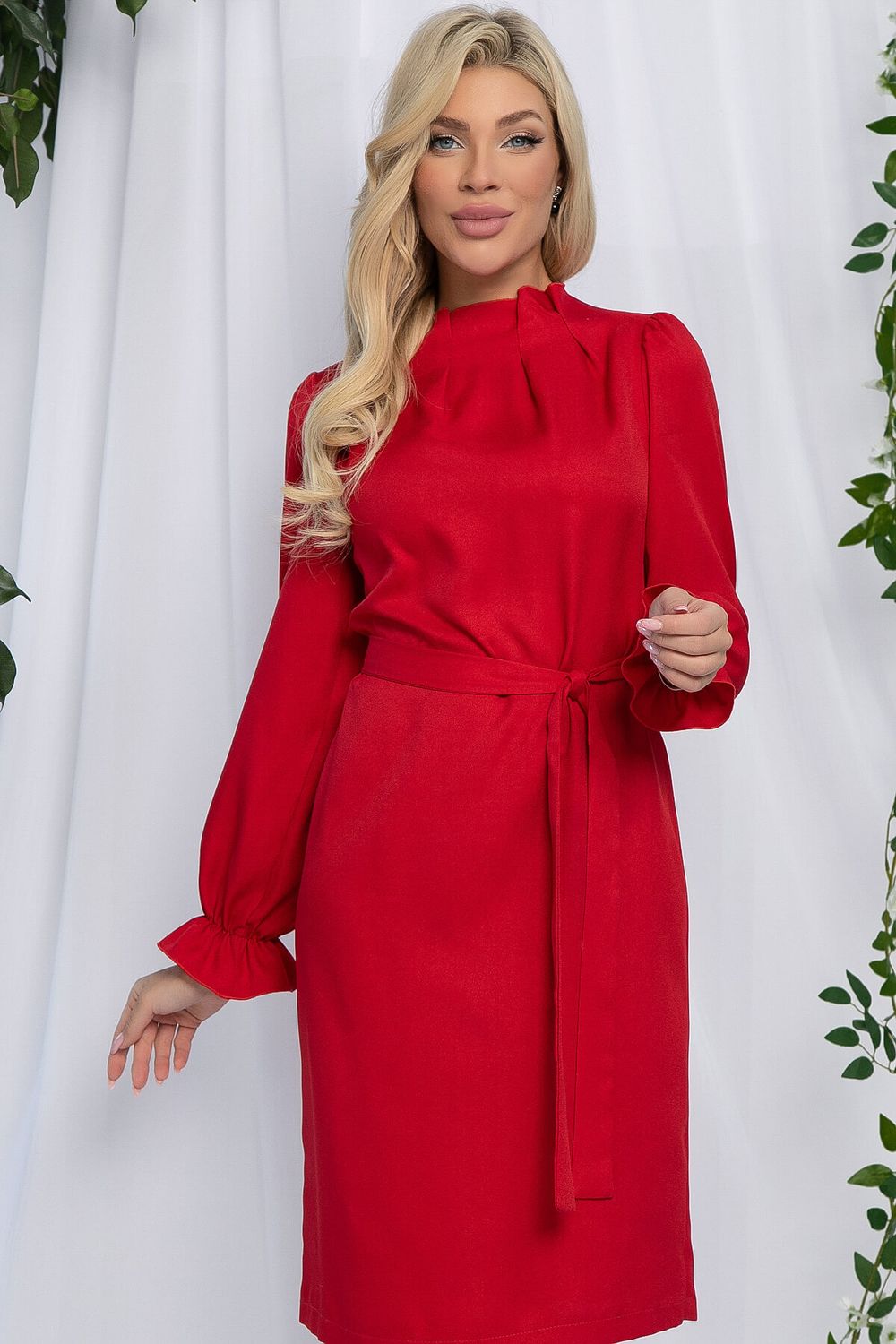 Платье Яркий акцент (красное) П12959-36М LT Collection