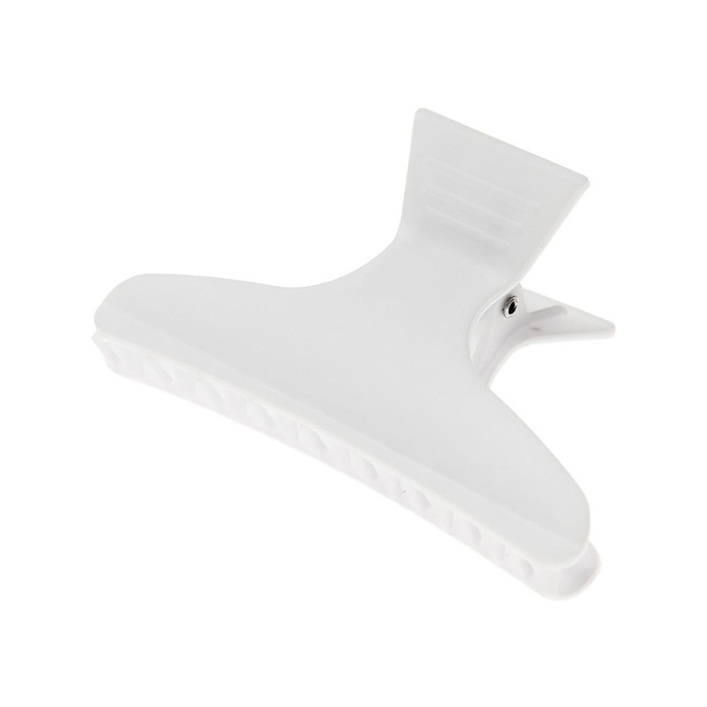 Зажим для волос Harizma “бабочка” белый, 12 штук (h10896-01)