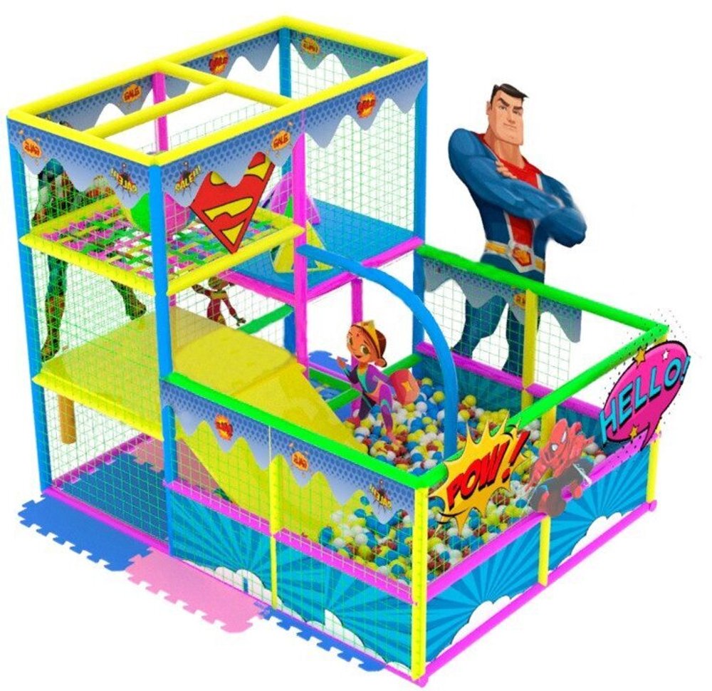 Детский игровой лабиринт «Супер герой - 2» 6,9 м² (3*2.35*2.3м)