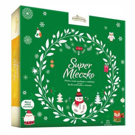 Pomorzanka суфле в темном шоколаде со вкусом ванили Super Mleczko (Рождественский венок) 190г