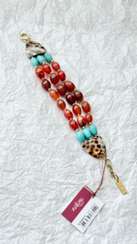 Браслет Nature Bijoux, Surabaya, с агатом, говлитом и раковиной тигровой Ципреи, NB25.2-13-44274 (ко