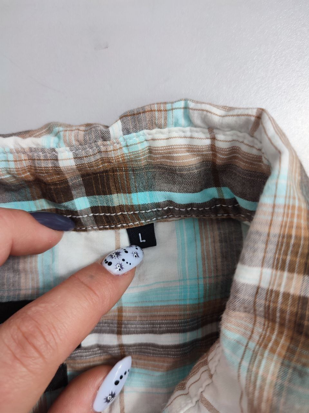 Рубашка Ostin в клетку 48 размер