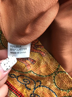 Платье шелковое яркое, маркировка М, визуально на 46 размер