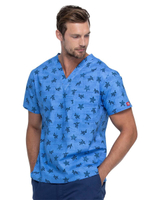 Топ медицинский мужской Dickies Prints DK725, подковы, 4XL