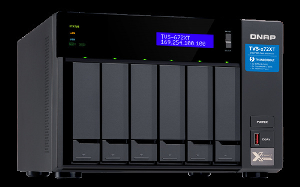 Сетевой накопитель QNAP TVS-672XT-i3-8G