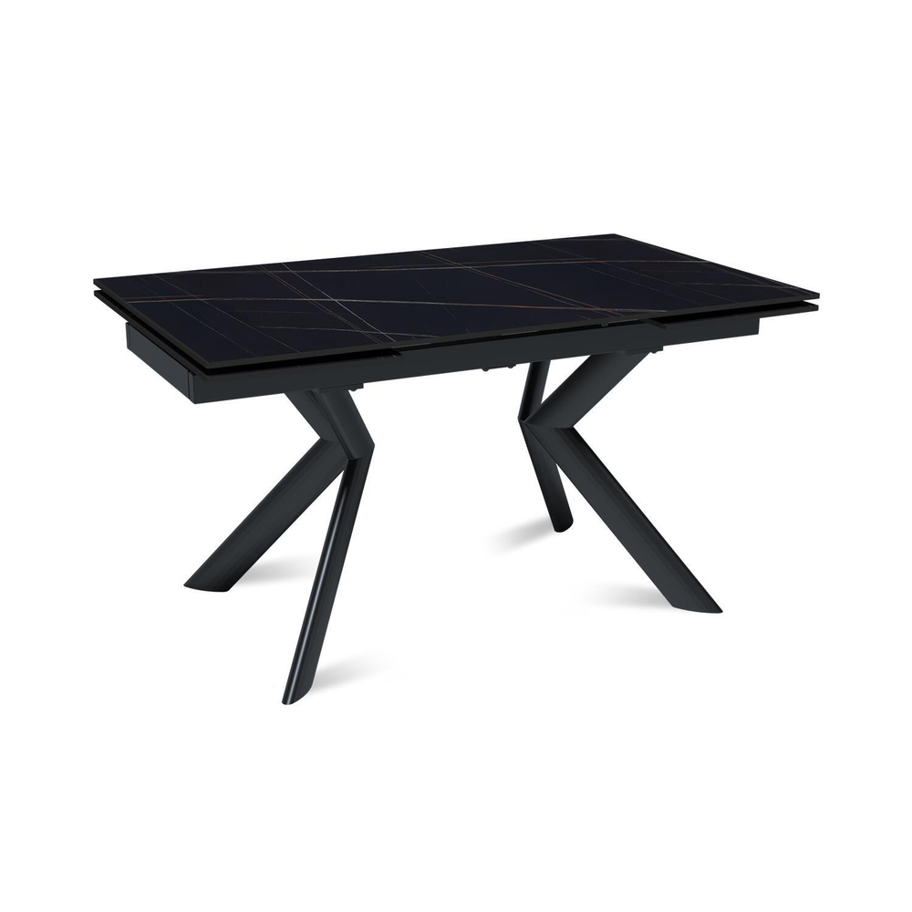 Стол раскладной Bridge (160+40+40), керамика матовая Black Gold