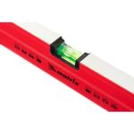 34706 Уровень алюминиевый магнитный, 600мм, фрезерованный, 3 глазка (1 зеркальный), усиленный/ Matrix