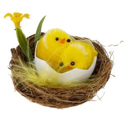 GAEM Набор из 2-х изделий декоративных "Гнездо пасхальное" (5,5*5), L11 W6 H6 см