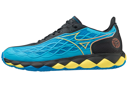 Мужские кроссовки теннисные Mizuno Wave Enforce Tour AC - jet blue/bolt/vulcan