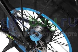 Электровелосипед Syccyba F11 Pro (48V/20Ah) - Синий обод фото №11