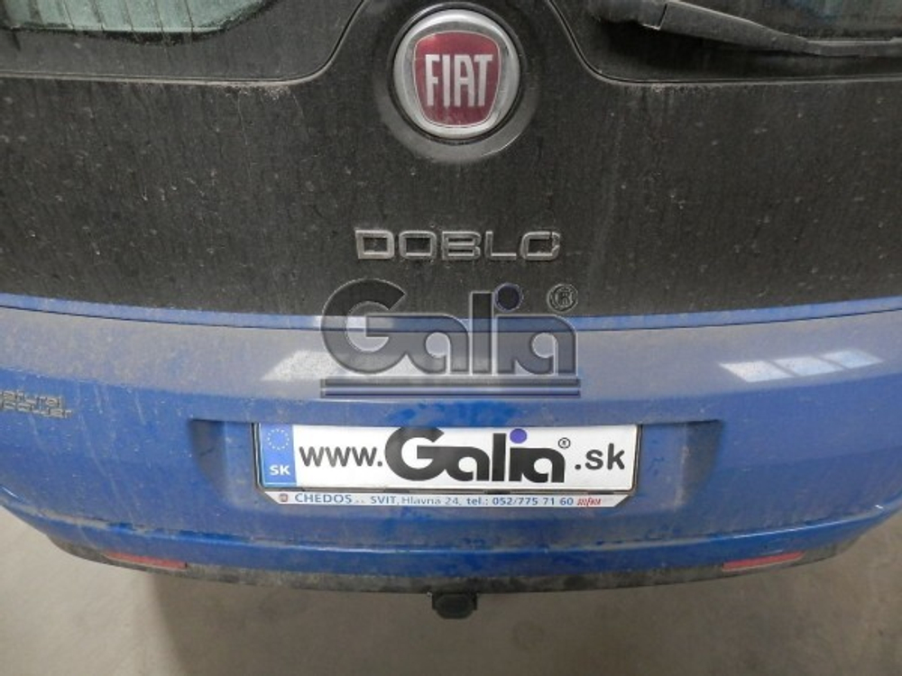 Фаркоп оцинкованный Galia F111A для FIAT Doblo 2010-, Opel Combo 2012-(паспорт и сертификат в комплекте)(без электрики)