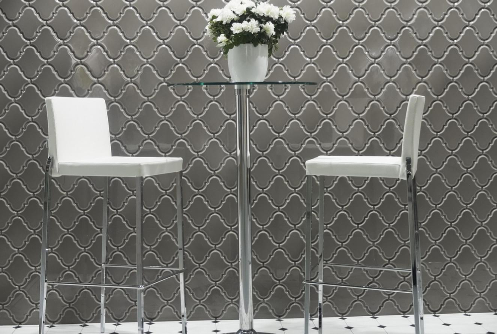 Adex Renaissance Arabesco Biselado Bamboo 15x15