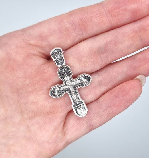 Крест православный. Распятие. Ангел Хранитель, Казанская Богородица, Александр Невский, Ксения Петербургская