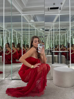 Юбка макси кружевная