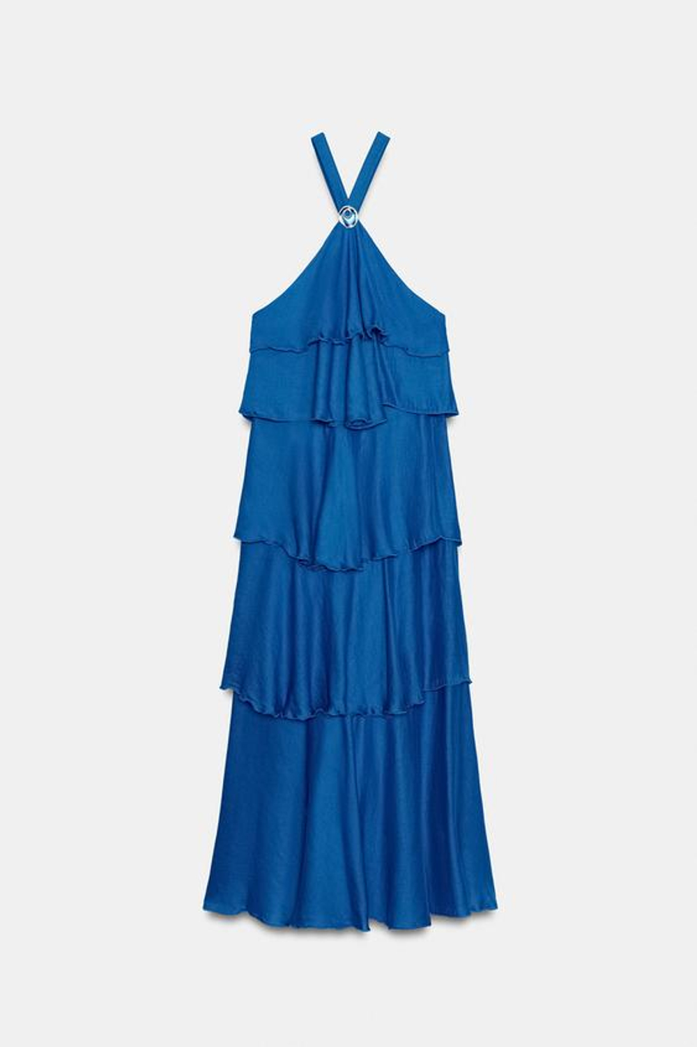 Длинное платье с воланами - ZARA