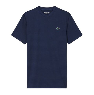 Мужская теннисная футболка Lacoste Ultra Dry Stretch Tennis - navy blue