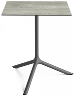 Стол ламинированный обеденный Scab Design Tripe Maxi, антрацит, состаренный серый дуб