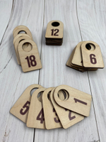 Деревянные номерки (комплекты)