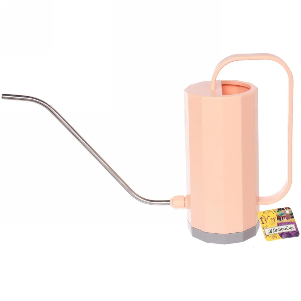 Лейка для растений 1,2л «Victoria Falls» с прикорневым поливом, baby pink ДоброСад