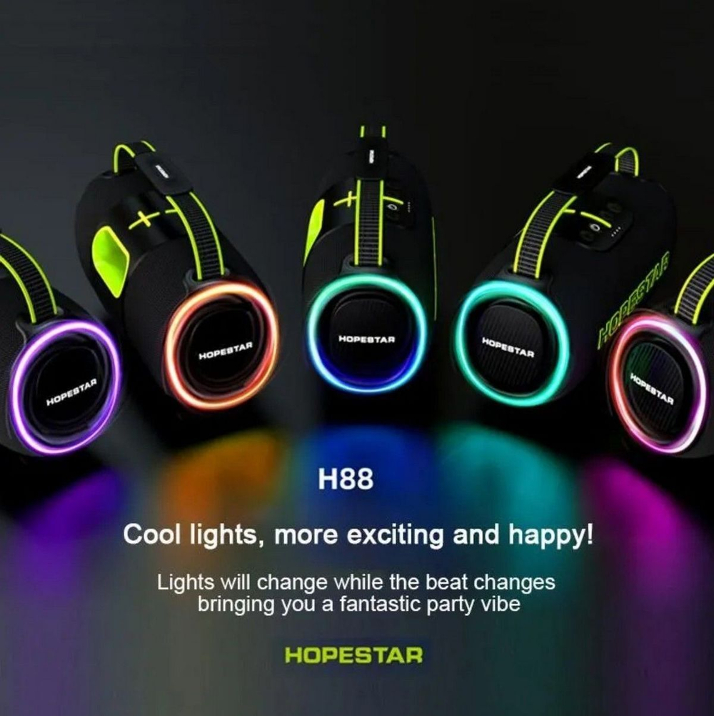 Беспроводная колонка Hopestar H88 Colorful Surround 70W
