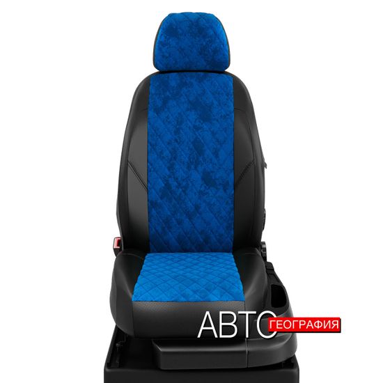 Чехлы на сиденья Geely Emgrand X7 рестайлинг (2018-наст. время) из алькантары "Ромб"