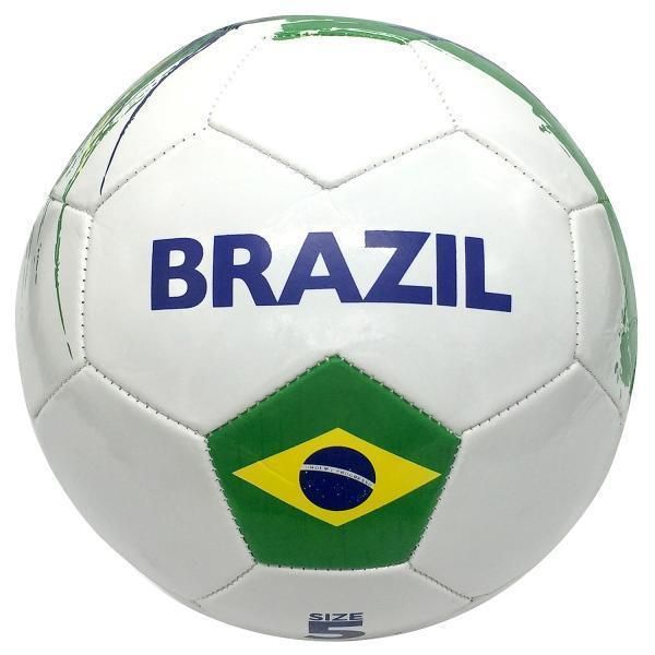 Мяч футбольный бразилия, пвх 1 слой, 5 р., камера рез., маш.обр.