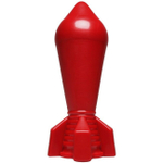 Анальный плаг-ракета American Bombshell (Цвет: красный)