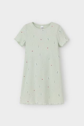 сорочка  для девочки  К 1180/зеленая лилия,ландыши