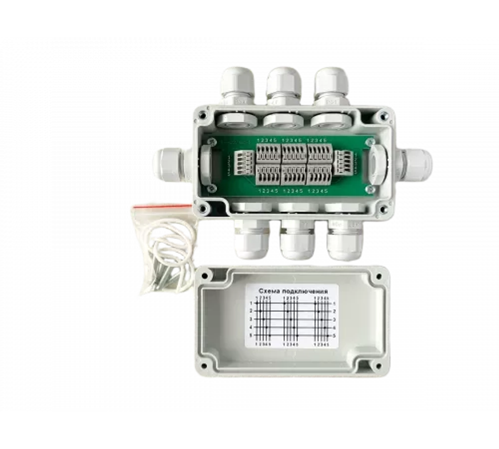 Разветвитель интерфейса RS-485/422 ПР-8 IP65 исп. 2