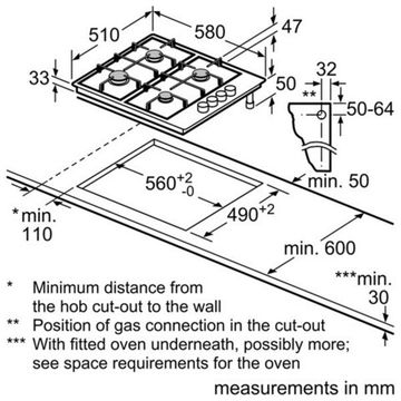 Газовая варочная панель Bosch NGU4155DE