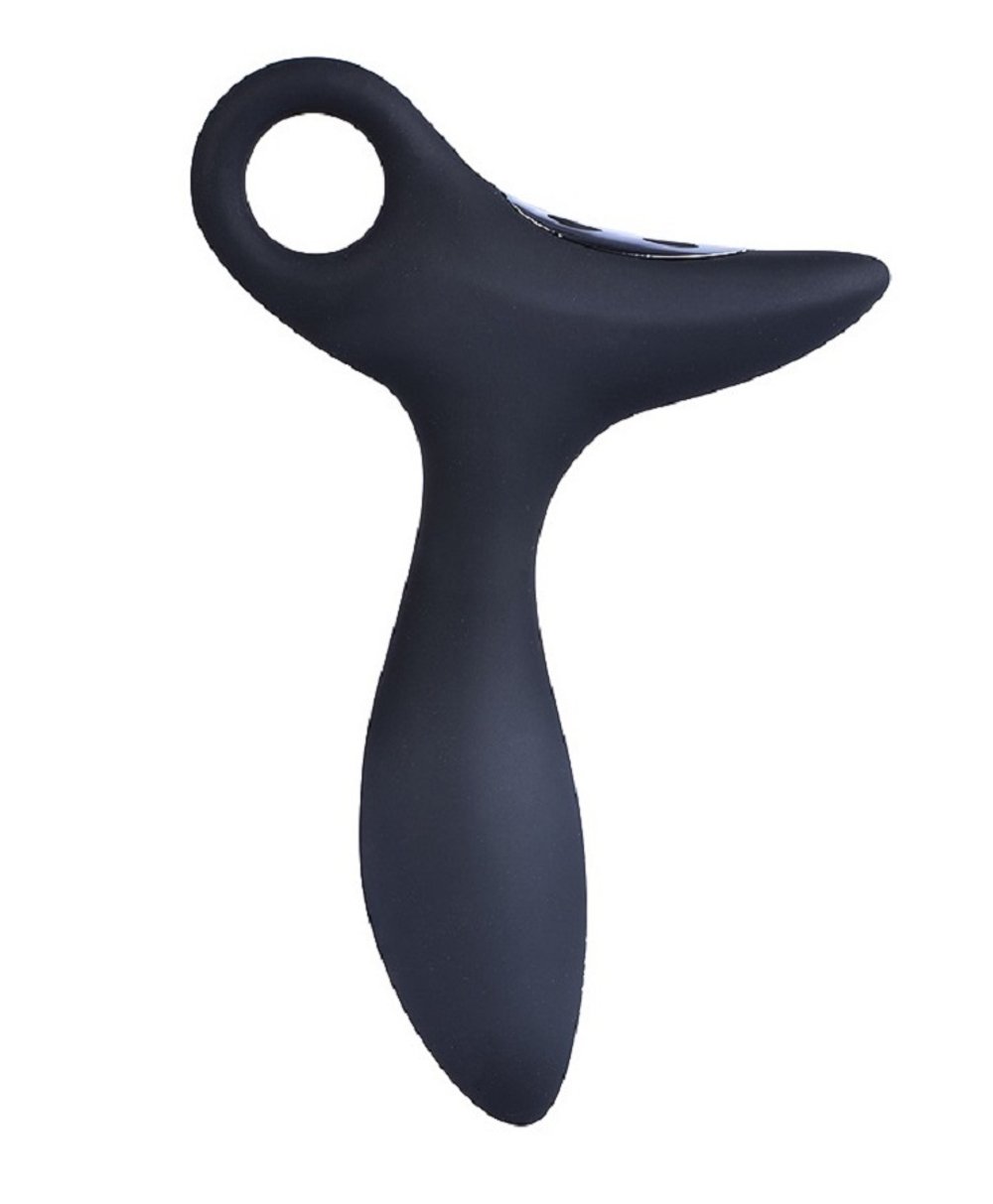 Вибромассажер простаты Spartacus 10 режимов черный 11 см