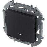 Выключатель 1-клавишный с подсветкой/индикацией 10А 250В антрацит Inspiria Legrand