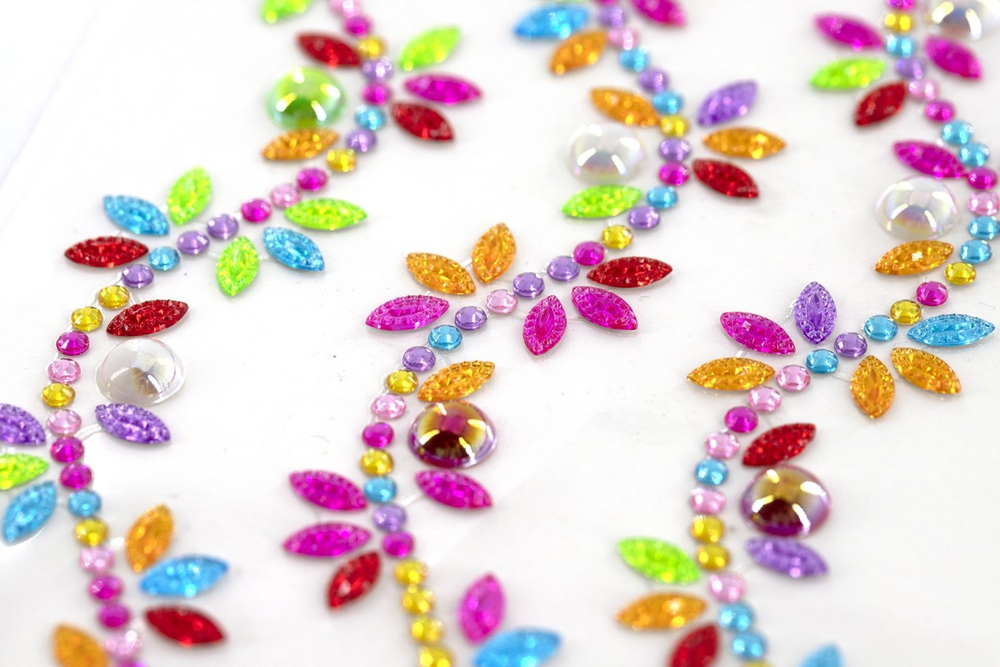 Наклейки-стразы Alingar, акриловые, "Летнее настроение ", разноцветные, пакет с европодвесом