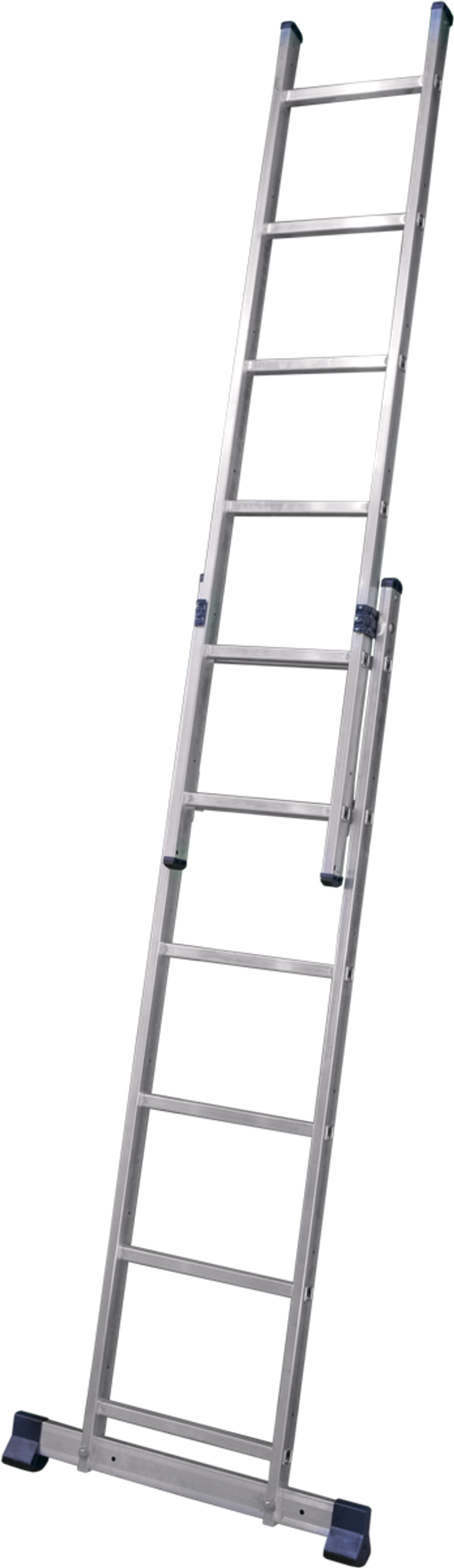 Лестница-стремянка, 2 x 9 ступеней, 2,53 - 4,22 м, алюминиевая, Alumet H2 5209---