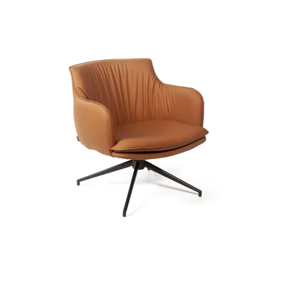 Лаунж кресло Sofia, экокожа терракот