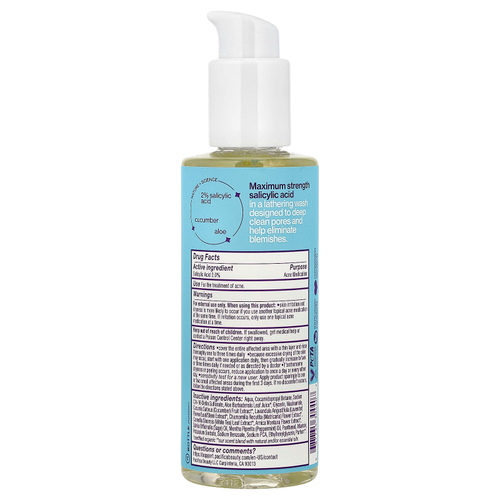 Pacifica, Acne Defense, глубокое очищающее средство для лица от акне, 172 мл (5,8 жидк. унции)