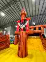 Коммерческий надувной батут «Пиратский корабль 3» 9*5*5 м