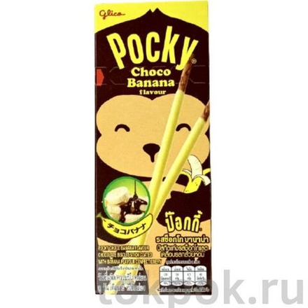 Бисквитные палочки со вкусом банана Pocky, 25 гр