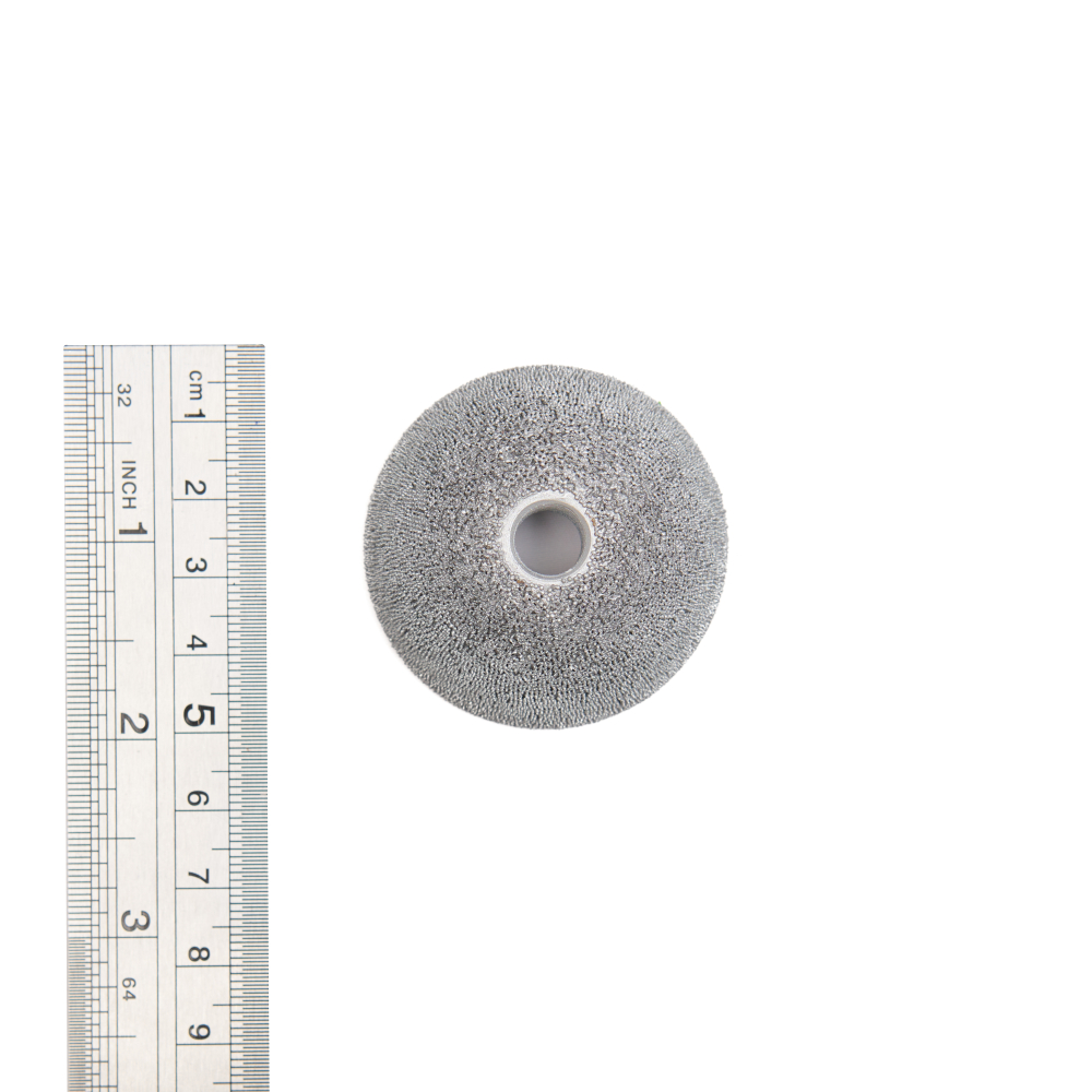 NS100 Полусфера шероховальная, Ø44,4x19мм, AH 3/8"-24 thread, 170 Grit