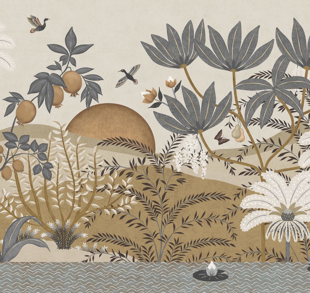 Пейзаж 2 Гранатовый оазис панно